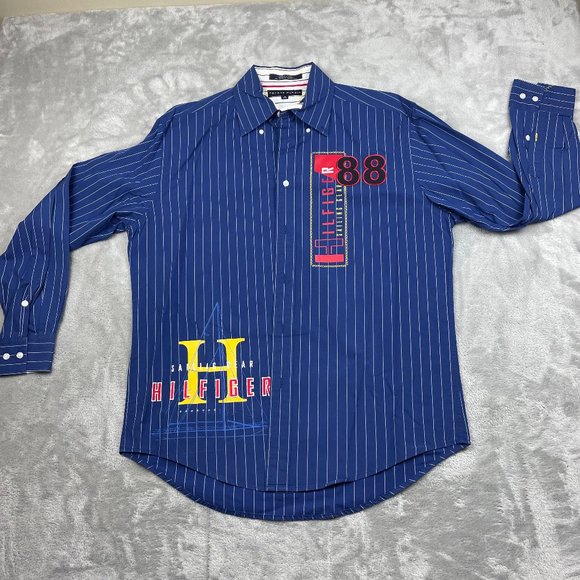 Tommy Hilfiger Other - Vintage Tommy Hilfiger Sailing Gear Button Down Shirt Men's Medium